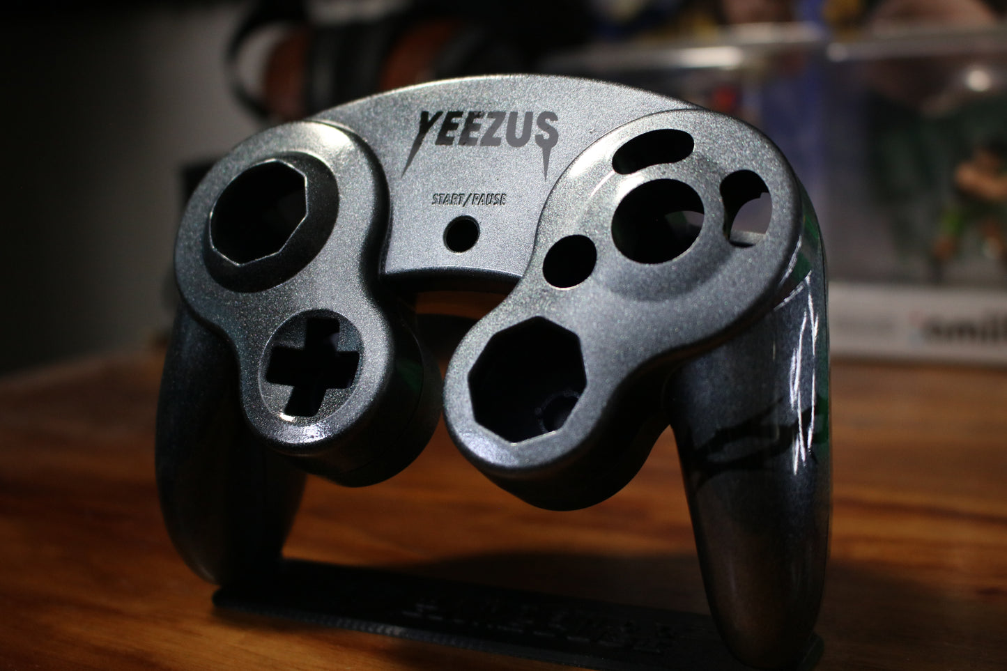 Custom Painted Official Nintendo GameCube Controller Shell (OEM) | Super Smash Bros. Melee & Ultimate | Kanye West | YEEZUS |