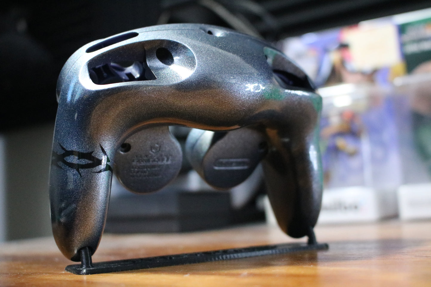 Custom Painted Official Nintendo GameCube Controller Shell (OEM) | Super Smash Bros. Melee & Ultimate | Kanye West | YEEZUS |