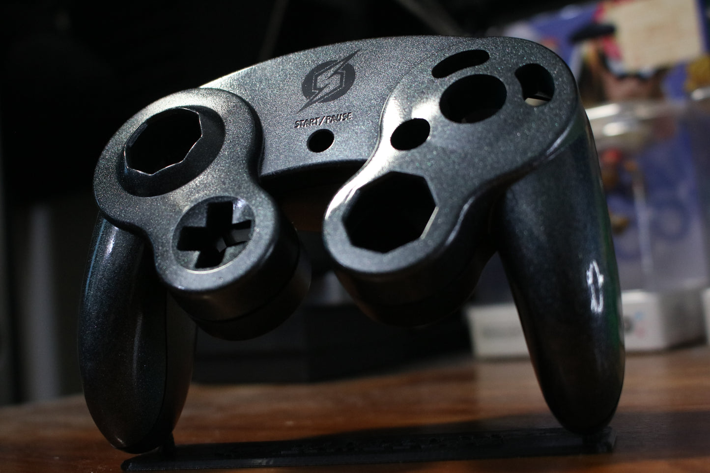 Custom Painted Official Nintendo GameCube Controller Shell (OEM) | Super Smash Bros. Melee & Ultimate | Samus | Metroid Prime |