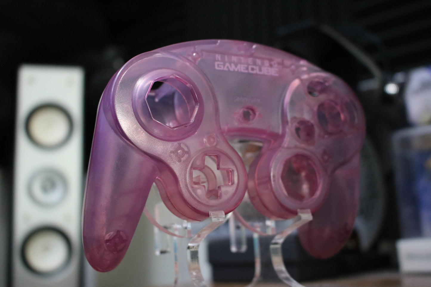 Custom DYED Official Nintendo GameCube Controller Shell (OEM) | Super Smash Bros. Melee & Ultimate | ATOMIC PURPLE |