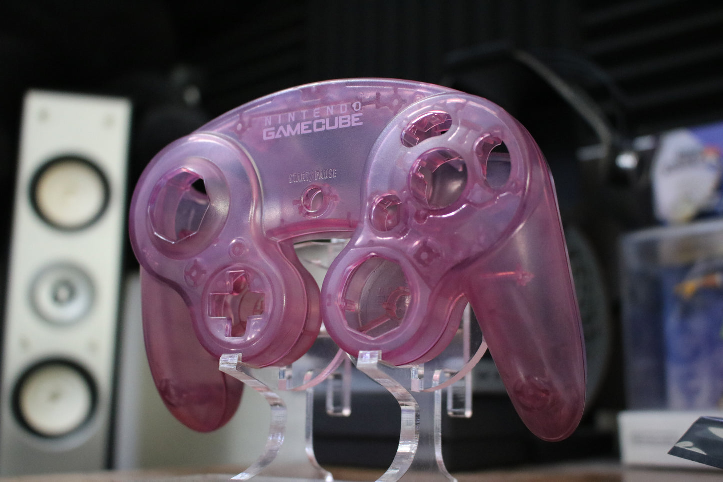 Custom DYED Official Nintendo GameCube Controller Shell (OEM) | Super Smash Bros. Melee & Ultimate | ATOMIC PURPLE |