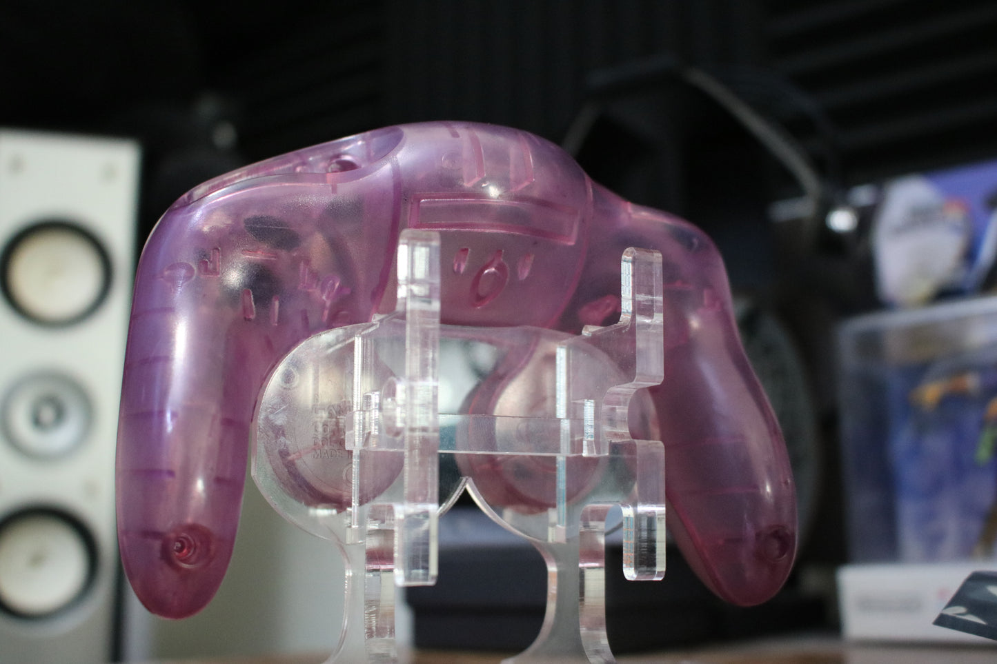 Custom DYED Official Nintendo GameCube Controller Shell (OEM) | Super Smash Bros. Melee & Ultimate | ATOMIC PURPLE |