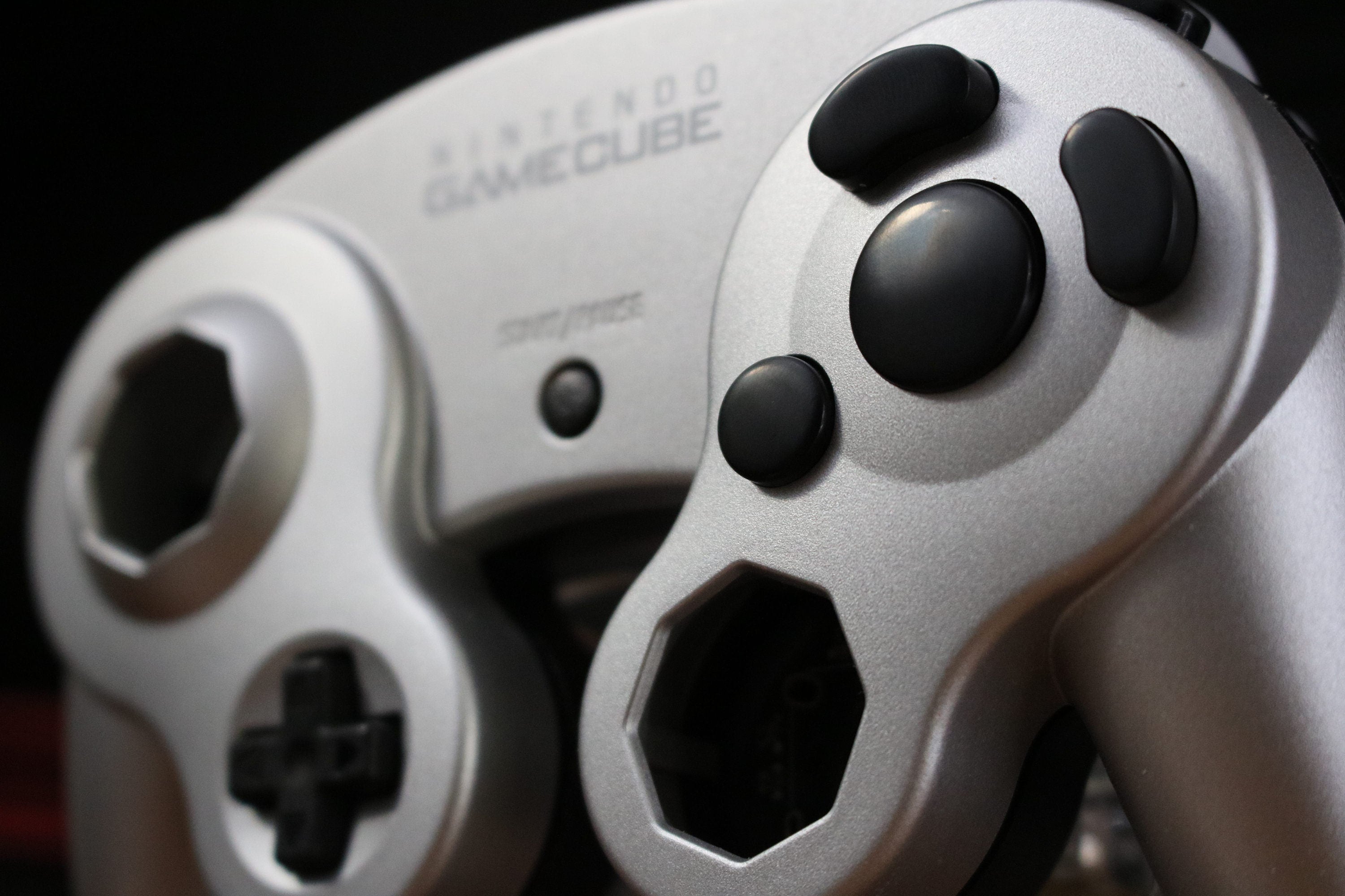 Black Dyed Bald OEM Nintendo GameCube Controller Buttons
