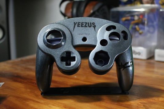 Custom Painted Official Nintendo GameCube Controller Shell (OEM) | Super Smash Bros. Melee & Ultimate | Kanye West | YEEZUS |