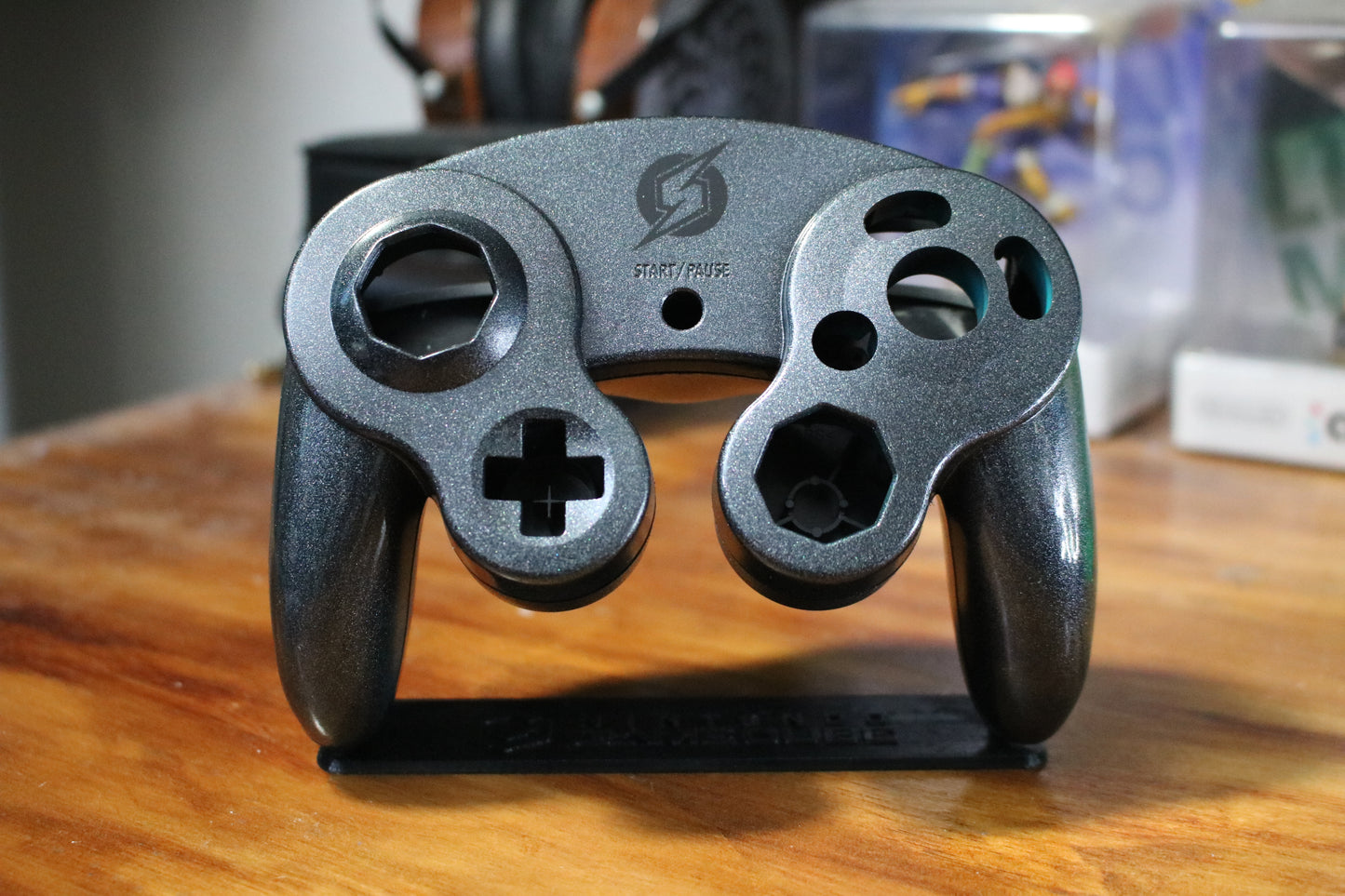 Custom Painted Official Nintendo GameCube Controller Shell (OEM) | Super Smash Bros. Melee & Ultimate | Samus | Metroid Prime |