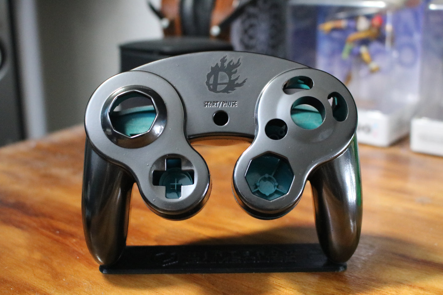 Custom Painted Official Nintendo GameCube Controller Shell (OEM) | Super Smash Bros. Melee & Ultimate | Chrome | Smash 4 |